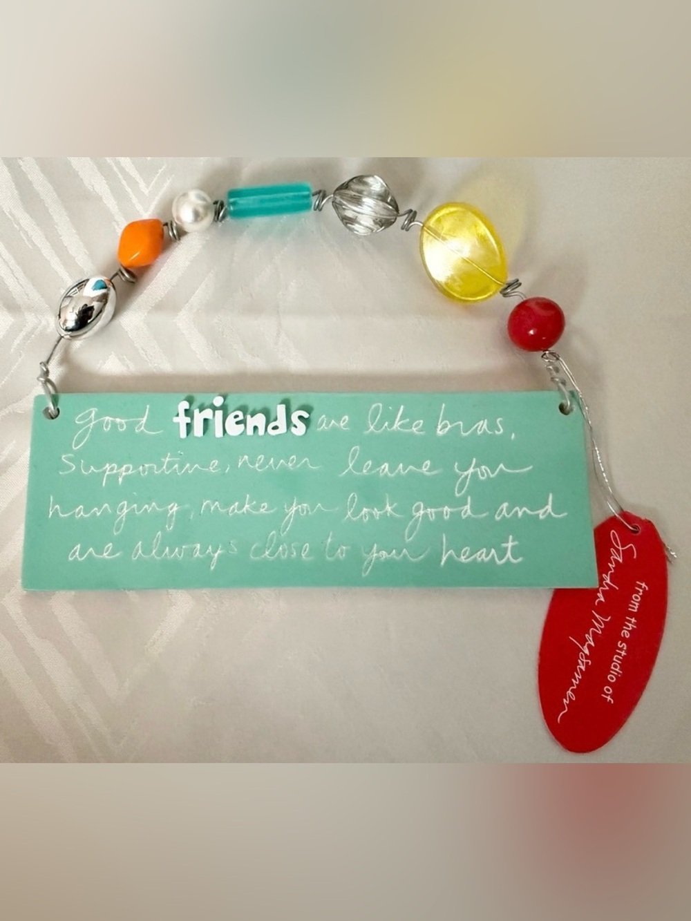 Sandra Magsamen Colorful Friends Like Bras Decor Funny Gift Quote Wall Hanging